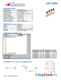 Datasheet CR1102H5.0 производства CIT
