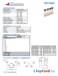 Datasheet CR1102V производства CIT