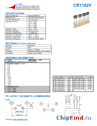 Datasheet CR1102V11.85 manufacturer CIT