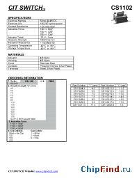 Datasheet CS11027.5 manufacturer CIT