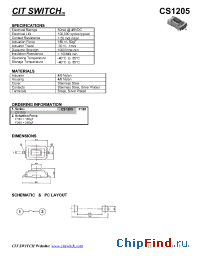 Datasheet CS1205F180 manufacturer CIT