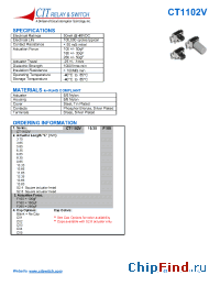 Datasheet CT1102V10.35F100C03 manufacturer CIT