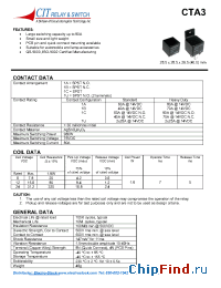 Datasheet CTA3 manufacturer CIT