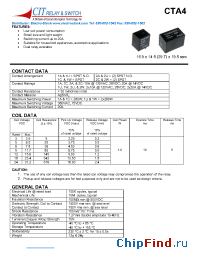 Datasheet CTA4 manufacturer CIT