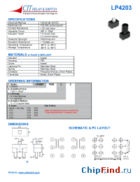 Datasheet LP4203F260LYC11 manufacturer CIT