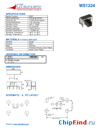 Datasheet MS1224L9 manufacturer CIT