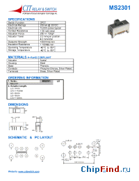 Datasheet MS2301L12 manufacturer CIT