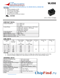 Datasheet WJ0982AS48VDC.60 производства CIT
