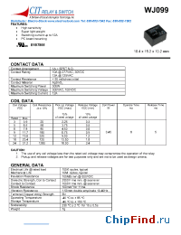 Datasheet WJ0991AS12VDC.45 manufacturer CIT