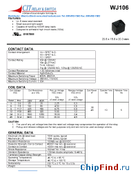 Datasheet WJ106 manufacturer CIT