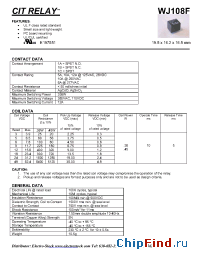 Datasheet WJ108F1A63VDC.45 manufacturer CIT