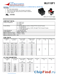 Datasheet WJ115F11B48VDCN manufacturer CIT