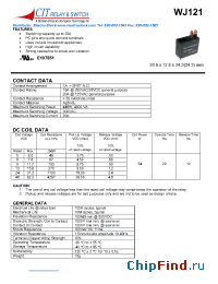 Datasheet WJ1211AC24VDC manufacturer CIT