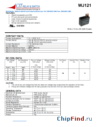 Datasheet WJ1211AS12VDC производства CIT