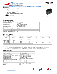 Datasheet WJ1271AS12VDC manufacturer CIT