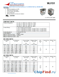 Datasheet WJ1513CT12VDC manufacturer CIT