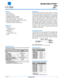 Datasheet CM10S2025 manufacturer Clare