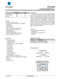 Datasheet CPC1030N manufacturer Clare