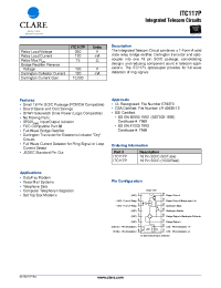 Datasheet ITC117 manufacturer Clare