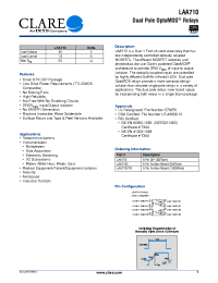 Datasheet LAA710S manufacturer Clare