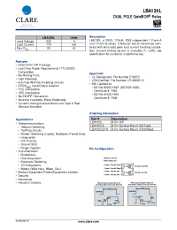 Datasheet LBA120LSTR manufacturer Clare