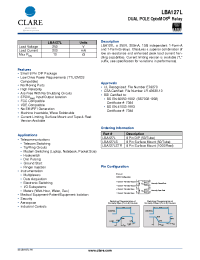 Datasheet LBA127L manufacturer Clare