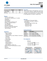 Datasheet LBA127P manufacturer Clare