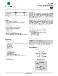 Datasheet LCA210STR manufacturer Clare