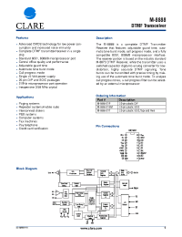 Datasheet M-8888-01 manufacturer Clare