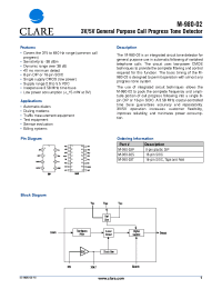 Datasheet M-980-02P manufacturer Clare