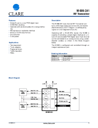 Datasheet M-986-2A1P manufacturer Clare