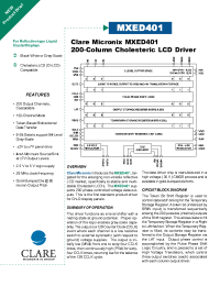 Datasheet MXED401 manufacturer Clare