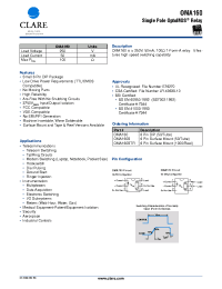 Datasheet OMA160 manufacturer Clare