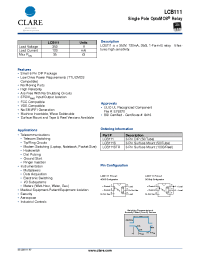 Datasheet PLA150S manufacturer Clare