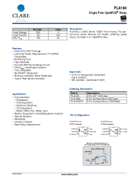 Datasheet PLA160S manufacturer Clare