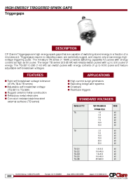 Datasheet TA2.0 manufacturer Clare