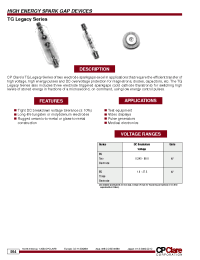 Datasheet TG-108 manufacturer Clare