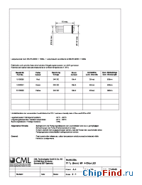 Datasheet 1510035X manufacturer CML
