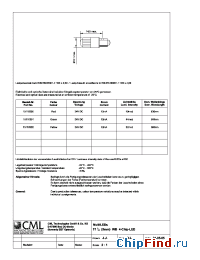Datasheet 15110352 manufacturer CML