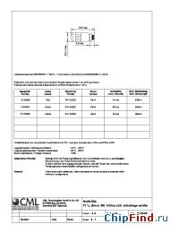 Datasheet 15130352 manufacturer CML