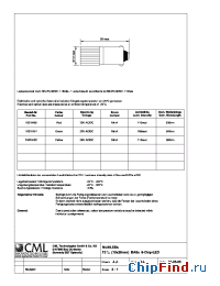 Datasheet 18310450 manufacturer CML