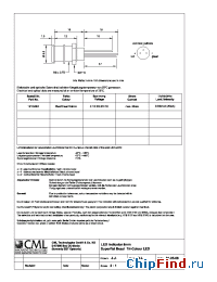Datasheet 1910X004 manufacturer CML