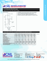 Datasheet CMD5052 manufacturer CML