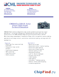 Datasheet CMDA42WW15D13L manufacturer CML