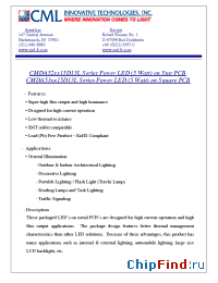 Datasheet CMDA52CB15D13L manufacturer CML