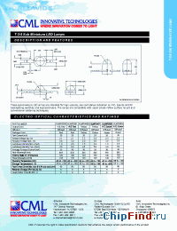 Datasheet HLMP0301 manufacturer CML