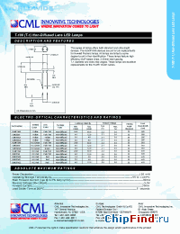 Datasheet HLMP1440 manufacturer CML