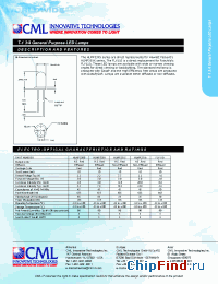 Datasheet HLMP3300 manufacturer CML