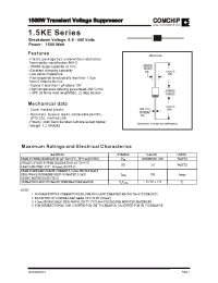 Datasheet 1.5KE220 manufacturer Comchip