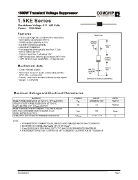 Datasheet 1.5KE7.5 manufacturer Comchip